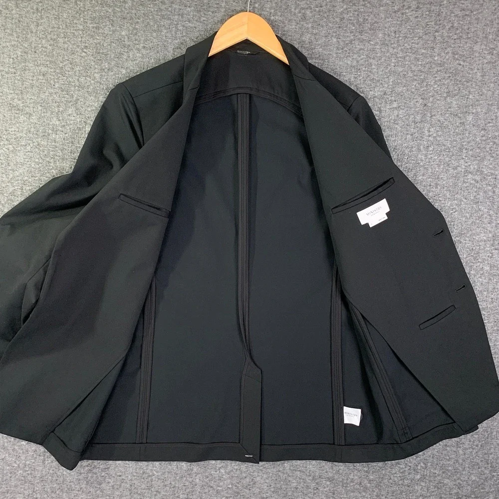 Ministry Of Supply Kinetic Blazer Jacket Men XL Black Performance Primeflex